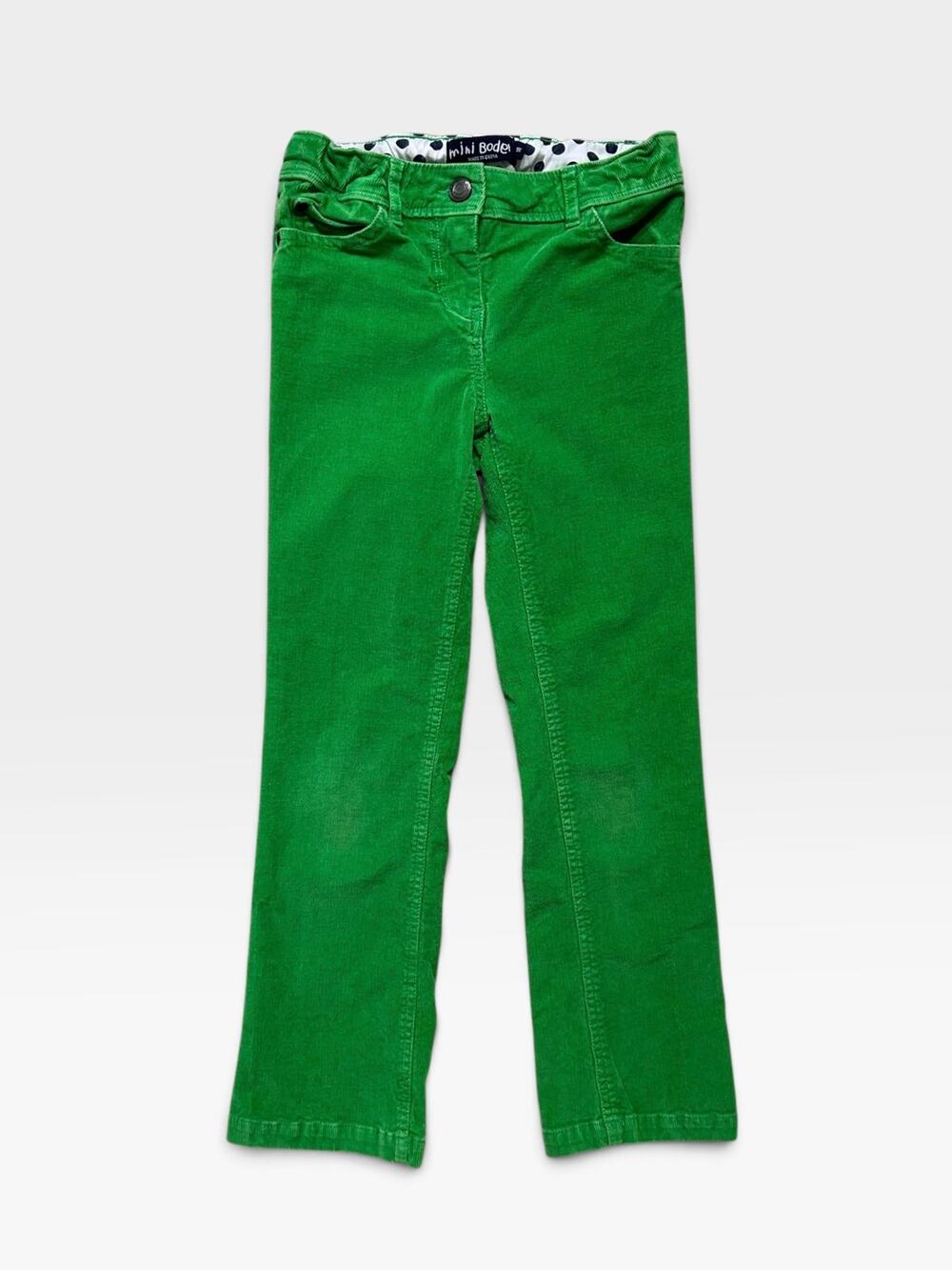 Mini Boden Girls’ Green Stretch Corduroys, Size 9